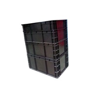 Conducteur ESD Conteneur Plateau Palette Bin Anti Statique Circulation Boîte Noir En Plastique Boîte De Rangement