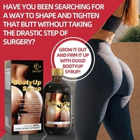 DUOZI Sirop Naturel pour l'Amélioration des Fesses 16 FL OZ Complément Alimentaire pour l'Amélioration des Hanches et des Fesses chez la Femme