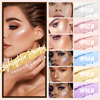 Poudre de surligneur à paillettes pour le corps Maquillaje por mayor Private Label Custom 6 Color polvo de hadas Makeup loose Highlighter
