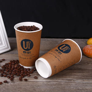 Boissons chaudes personnalisées bon marché 4oz 14oz 16oz tasse imprimée jetable tasses à café ondulées - Product Image 5