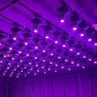 Luz LED de Pared de Matriz 3D de 15W, Cuerpo de Aluminio con Base E27, Modo de Control DMX512 para Pantalla de Píxeles en Paredes de Hoteles