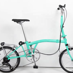 Sepeda Lipat <span class=keywords><strong>Mini</strong></span> Tri-Fold MINT 16" 9-Speed BOB A6 Mintparts Rangka Aluminium Alloy Ringan Kapasitas Beban 90kg Rem C - Product Image 1