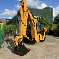 Bekas CAT 420F Backhoe Loader Mini Excavator Loader Caterpillar Asli dengan Performa Baik