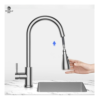 Conception télescopique d'acier inoxydable de robinet de cuisine manuel thermostatique de poignée unique de haute qualité pour l'usage de salle de bains