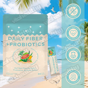 Vitahealthy OEM ODM Private Label pura fibra organica naturale probiotici in polvere bevanda con <span class=keywords><strong>collagene</strong></span> per la perdita di peso degli adulti - Product Image 2