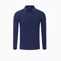 220gms Premium Unisex 80% Katoenen Poloshirts Met Lange Mouwen Zakelijk Casual T-Shirt Werkkleding Tops Golfshirt Heren Dames Sweatshirt