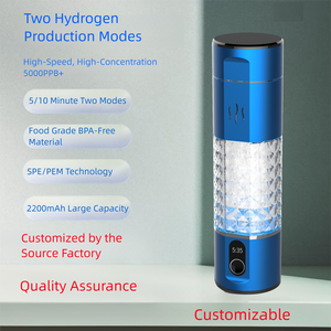 Bouteille d'eau riche en hydrogène 5000ppb Générateur d'hydrogène SPE PEM Rechargeable Portable Flacon d'inhalation d'hydrogène 290ml - Product Image 2