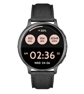Reloj Inteligente HT43 con Llamadas Bluetooth para Adultos, Rastreador Deportivo GPS, Pantalla AMOLED de 1.32 Pulgadas 466*466, Resistente al Agua 3ATM, Aplicación GloryFitPro, Negro Gris - Product Image 4