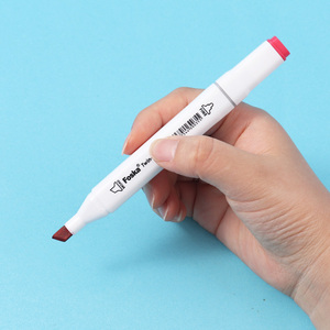 Foska 24/36/48/60 Kleur Manga Beitel En Punt Dubbele Tips Art Twin Markers Pen Dubbele Uiteinden Alcohol Kunsttekening Marker Pen - Product Image 2