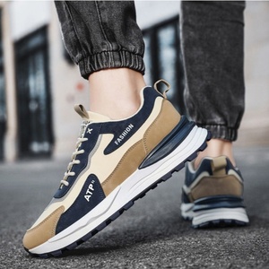 Chaussures en stock, vente en gros pas chère, chaussures de sport en cuir décontractées à lacets pour hommes, résistantes à l'usure, respirantes, chaussures décontractées pour hommes - Product Image 6