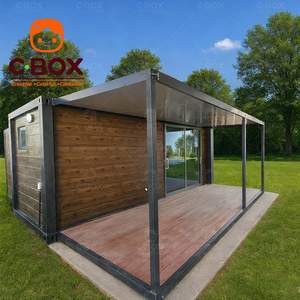 Cbox Villa préfabriquée de luxe de 20 pieds, résidence modulaire extérieure, maisons mobiles, chambre à coucher, camping, maison conteneur extensible - Product Image 1
