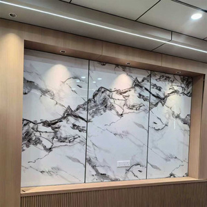 Panneau mural en PVC moderne personnalisé <span class=keywords><strong>de</strong></span> haute qualité, imperméable, ignifuge, insonorisant, motif marbre, extérieur, cuisine, salle <span class=keywords><strong>de</strong></span> bain, hôtel - Product Image 5