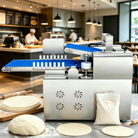 Máquina de Prensado de Masa de Acero Inoxidable con Autocirculación, Equipo Laminador de Masa para Taller de Dim Sum