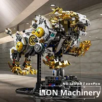 Nouveau Mj13090 Lion Building Block Set DIY Jouet en plastique pour enfants Assemblage Cadeau Figure Garçon Conception mécanique avec emballage