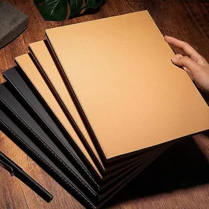 Notebook kulit A4 A5 ukuran khusus buku latihan sekolah komposisi hitam dan putih Notebook A4