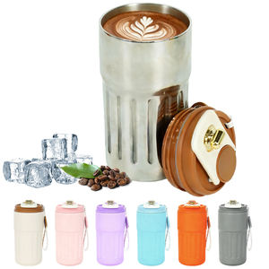 <span class=keywords><strong>Tasse</strong></span> à café en acier inoxydable la plus vendue, 14 oz, imprimée, rétro, <span class=keywords><strong>belle</strong></span> <span class=keywords><strong>tasse</strong></span> à café de voyage pour <span class=keywords><strong>maman</strong></span>, pour boissons chaudes - Product Image 2