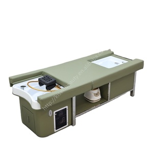 Kisen Salon Electric Shampoo Bed Head Spa Foot <b>Bath</b> Massage <b>Table</b> Electric Backrest Lifting Multi-functional Barber Furniture - Product Image 1