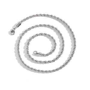 سلاسل ذهبية بالجملة 2 مم 3 مم 4 مم 5 مم، قلادة سلسلة حبل مطلية بالذهب عيار 18 قيراط - Product Image 5