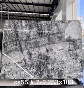 Cathaya <strong>Grey</strong> Italian Silver Fir Natural Stone - <strong>Grey</strong>-White with Black Vein Texture Marble for Indoor Walls/Countertops - Product Image 2