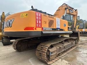 Excavatrice sur chenilles SANY SY335H d'occasion, poids opérationnel 33t, pour la construction et l'exploitation minière, avec moteur Isuzu puissant. - Product Image 2