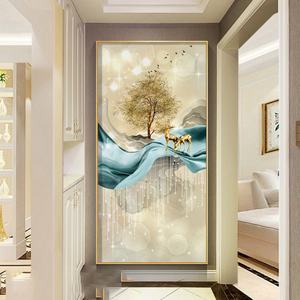 Obra Maestra de Porcelana con Cristales, Pinturas de Porcelana con Cristales de Agua de Alta Gama, Cuadros Colgantes con Luces LED - Product Image 3