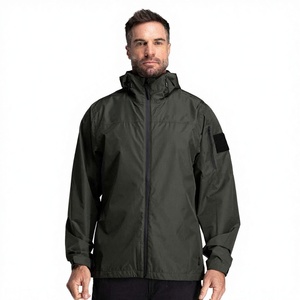 High Quality Custom Design Men's Breathable Windproof <b>Canvas</b> Windbreaker <b>Jackets</b> Zipper High Street for Outdoor Warm Casual - Product Image 3