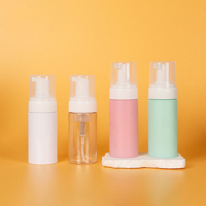 Emballage <span class=keywords><strong>de</strong></span> luxe personnalisé pour produits <span class=keywords><strong>de</strong></span> soin : flacon pompe givré en PET pour savon, mousse pour cils et <span class=keywords><strong>bain</strong></span> moussant - Product Image 2