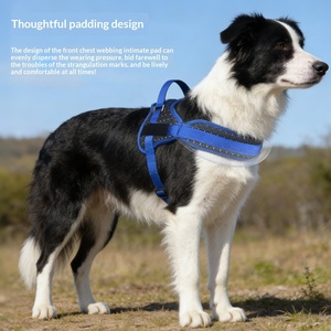 Harnais de luxe pour chien MIDEPET <span class=keywords><strong>K9</strong></span> en polyester, réglable, anti-traction, avec protection anti-explosion, design de logo personnalisé, lavable - Product Image 4
