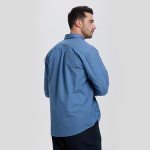 Camisa ignífuga de algodón y aramida Xk-25-1688, color azul real, ropa de trabajo antiestática para la industria eléctrica, ropa de seguridad. - Product Image 2