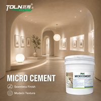 Peinture microciment décorative d'usine, revêtement microciment sans joint, imperméable, haute dureté pour murs, sols et salles de bain