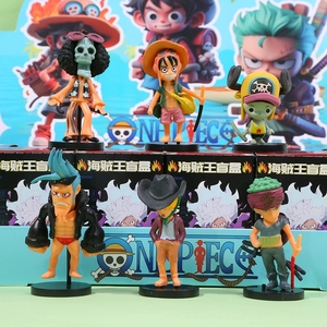 24 pièces / ensembles de figurines d'action <span class=keywords><strong>One</strong></span> <span class=keywords><strong>Piece</strong></span> de l'<span class=keywords><strong>anime</strong></span> japonais, boîte surprise Luffy, Zoro, Nami, Chopper, jouets en PVC, boîte surprise pour enfants, cadeau - Product Image 1