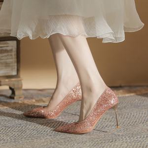 รองเท้าส้นสูงหัวแหลมหนังแท้ประดับโบว์สำหรับผู้หญิง สไตล์เซ็กซี่ ใส่ได้ทั้งฤดูหนาวและฤดูร้อน - Product Image 6