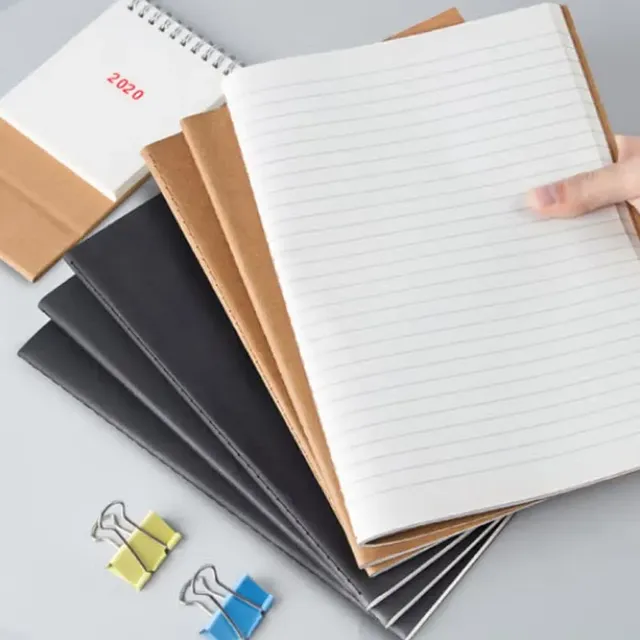 Luxury Hardcover Loose-Leaf Leather/PU/PVC/Fabric Printed Notebook with Custom Embossed Logo and Gift Box for Corporate Gift