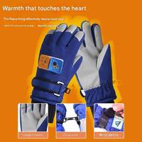 Gants d'hiver unisexes pour enfants, ski et snowboard, imperméables, compatibles écran tactile, isolés, avec poignet réglable en velcro, pour les enfants de 4 à 12 ans