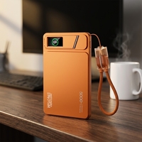 Batería Externa Magnética 2 en 1 de Aleación de Aluminio LC1C2, 5000mAh/10000mAh, con Correa, Soporte, Pantalla AI y Carga Rápida de 15W/20W
