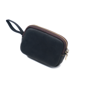 Genuine Cowhide Mini <b>Wallet</b> <b>Small</b> Coin Purse Earphone Bag Key Holder Zipper Card Holder Coin Storage Bag - Product Image 6