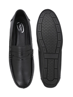 Mocasines Negros de Cuero Genuino para Hombre, Elegantes, Cómodos, Flexibles y Suaves, Estilo Casual y Formal, Diseño Sólido, para Todas las Temporadas