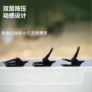 Pinces crocodiles noires pour tente, clips de fixation coupe-vent, piquets tubulaires, crochets pour bâche de camping extérieur Zp008 - Product Image 2