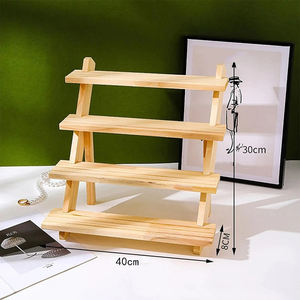 Exhibidor de Joyería Moderno Huina con Forma de Escalera de Madera, Organizador de Pulseras y Anillos, Exhibidor de Muñecas Desmontable, Decoración para el Hogar - Product Image 6