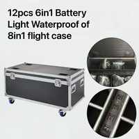 Lampes à batterie LED rechargeables étanches sans fil APP RGBWAUV par Light avec gradateur IP65 pour usage extérieur Lampes de scène électriques