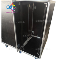 Boîtier de transport coulissant personnalisé Goodcase Dual 24U de haute qualité pour racks 24Ux2