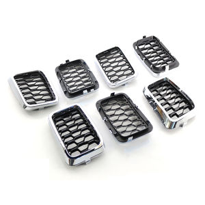 Per 2017 Jeep Grand <span class=keywords><strong>Cherokee</strong></span> <span class=keywords><strong>nero</strong></span> + cromato a nido d'ape testurizzato griglia del radiatore anteriore nuova 68317863AA - Product Image 4