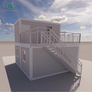 Wadah Modular dapat digerakkan rumah kecil portabel rumah kandang pengiriman Prefab dengan ukuran fleksibel - Product Image 4