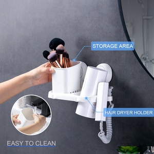 TAILI Pesante Vuoto Doccia Ventose Gancio Ganci Spazzolino Da Denti Supporto e di Grandi Dimensioni di Aspirazione Trasparente Ganci A Parete Asciugacapelli Holder - Product Image 2