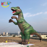 Dinosaure vert gonflable géant de tyrannosaure Rex pour la publicité