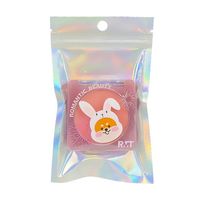 Toptan Lazer Holografik 3 Taraflı Kilitli Fermuarlı Pencereli Ziplock Plastik Poşetler Atıştırmalık Esnek Ambalaj Poşeti
