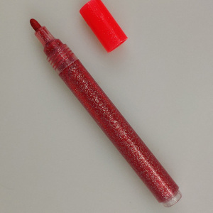 Marqueur de peinture couleur pailletée en plastique, stylo marqueur acrylique - Product Image 4