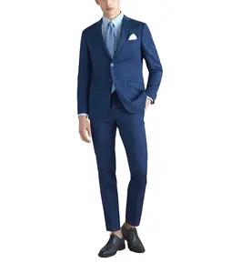 Traje Formal personalizado de 3 piezas para hombre, chaqueta de lana de negocios, traje y pantalones, trajes de fiesta de boda, 2022