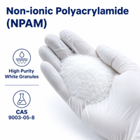 Polyacrylamide non ionique pour le traitement des résidus, flocculant, poudre de décantation