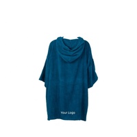 Poncho de plage à capuche, serviette de bain, robe de change, séchage rapide, pour la natation et le surf